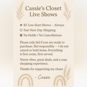 Posh Show Information
